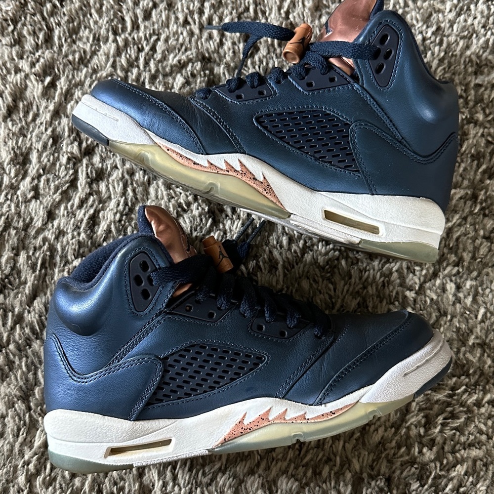 Jordan Kids Sneakers in Navy and Copper